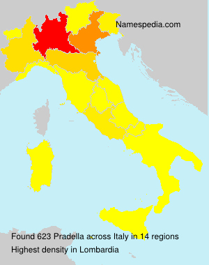 Surname Pradella in Italy