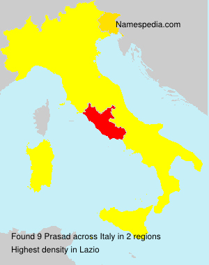 Surname Prasad in Italy