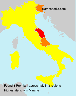 Surname Premiani in Italy