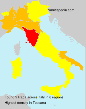 Surname Raba in Italy