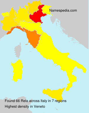 Surname Rela in Italy
