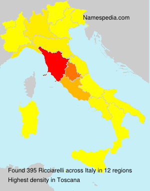 Surname Ricciarelli in Italy