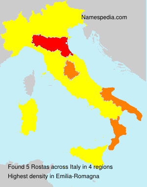 Surname Rostas in Italy