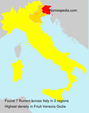 Surname Rumen in Italy