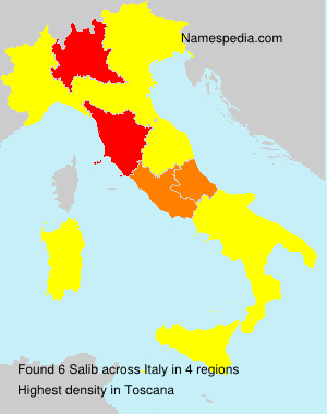 Surname Salib in Italy