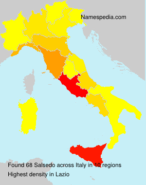 Surname Salsedo in Italy
