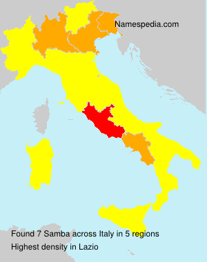 Surname Samba in Italy