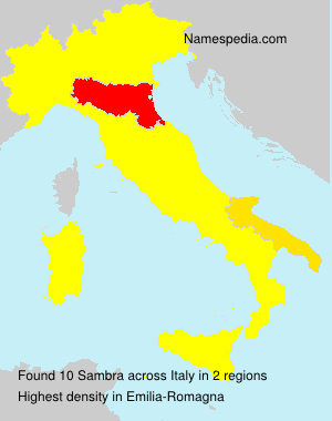 Surname Sambra in Italy