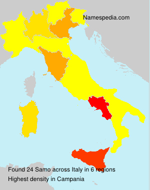 Surname Samo in Italy