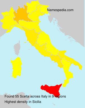 Surname Scelta in Italy