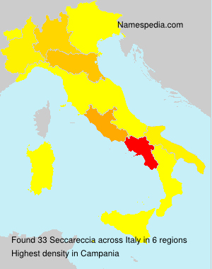 Surname Seccareccia in Italy