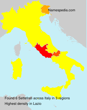 Surname Settefrati in Italy