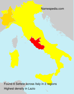 Surname Settele in Italy