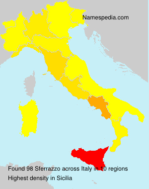 Surname Sferrazzo in Italy