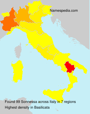 Surname Sonnessa in Italy