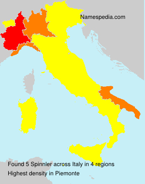 Surname Spinnler in Italy