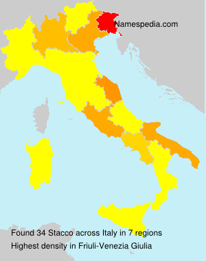 Surname Stacco in Italy