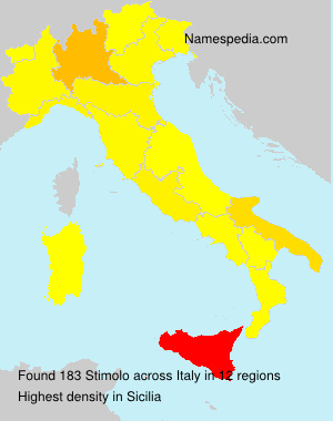 Surname Stimolo in Italy