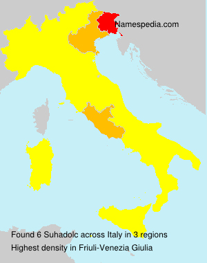 Surname Suhadolc in Italy