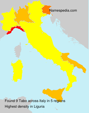 Surname Tabo in Italy