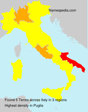 Surname Terres in Italy
