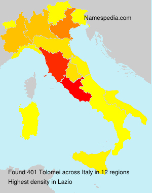 Surname Tolomei in Italy