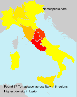 Surname Tomassucci in Italy