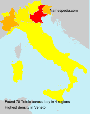 Surname Totolo in Italy