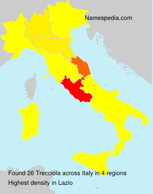 Surname Trecciola in Italy