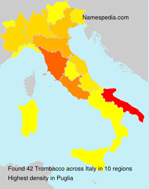 Surname Trombacco in Italy