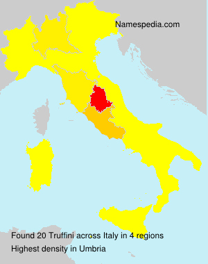 Surname Truffini in Italy