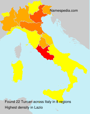 Surname Turcan in Italy