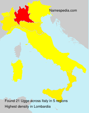 Surname Ugge in Italy