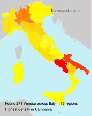 Surname Venosa in Italy