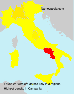 Surname Verniero in Italy