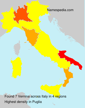 Surname Vernina in Italy