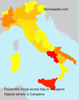 Surname Vicino in Italy