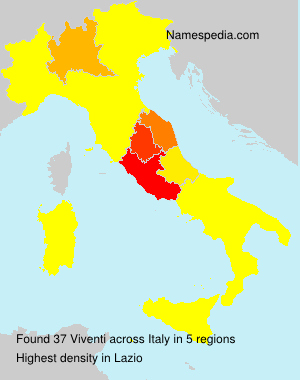 Surname Viventi in Italy