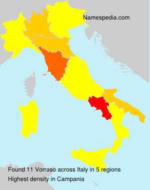 Surname Vorraso in Italy