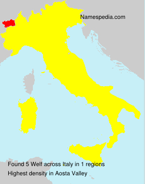 Surname Welf in Italy
