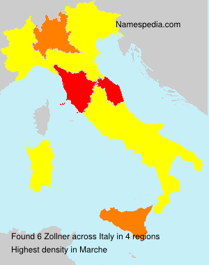 Surname Zollner in Italy