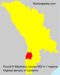 Surname Alboteanu in Moldova