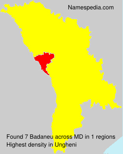 Surname Badaneu in Moldova