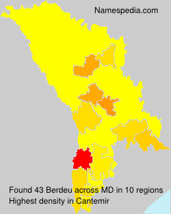 Surname Berdeu in Moldova