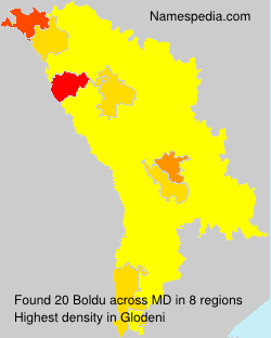 Surname Boldu in Moldova