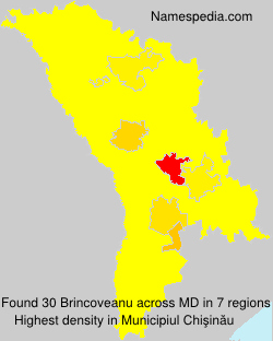 Surname Brincoveanu in Moldova