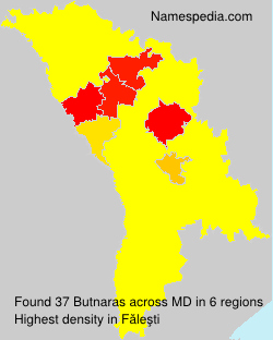 Surname Butnaras in Moldova
