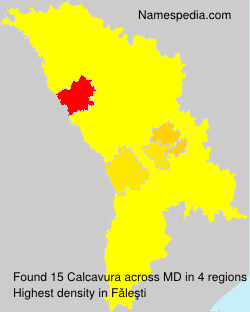 Surname Calcavura in Moldova