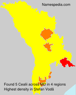 Surname Cealii in Moldova