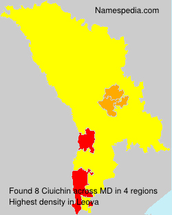 Surname Ciuichin in Moldova